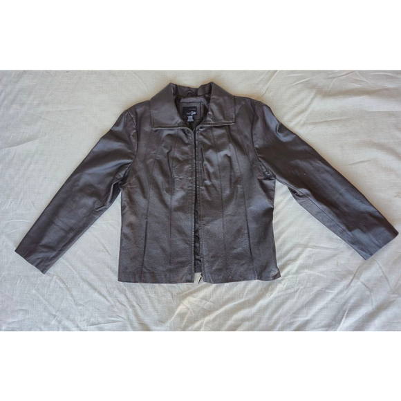 East 5th Jackets & Blazers - East 5th Genuine Leather Jacket Sophisticated Modern Minimalist XL NWOT